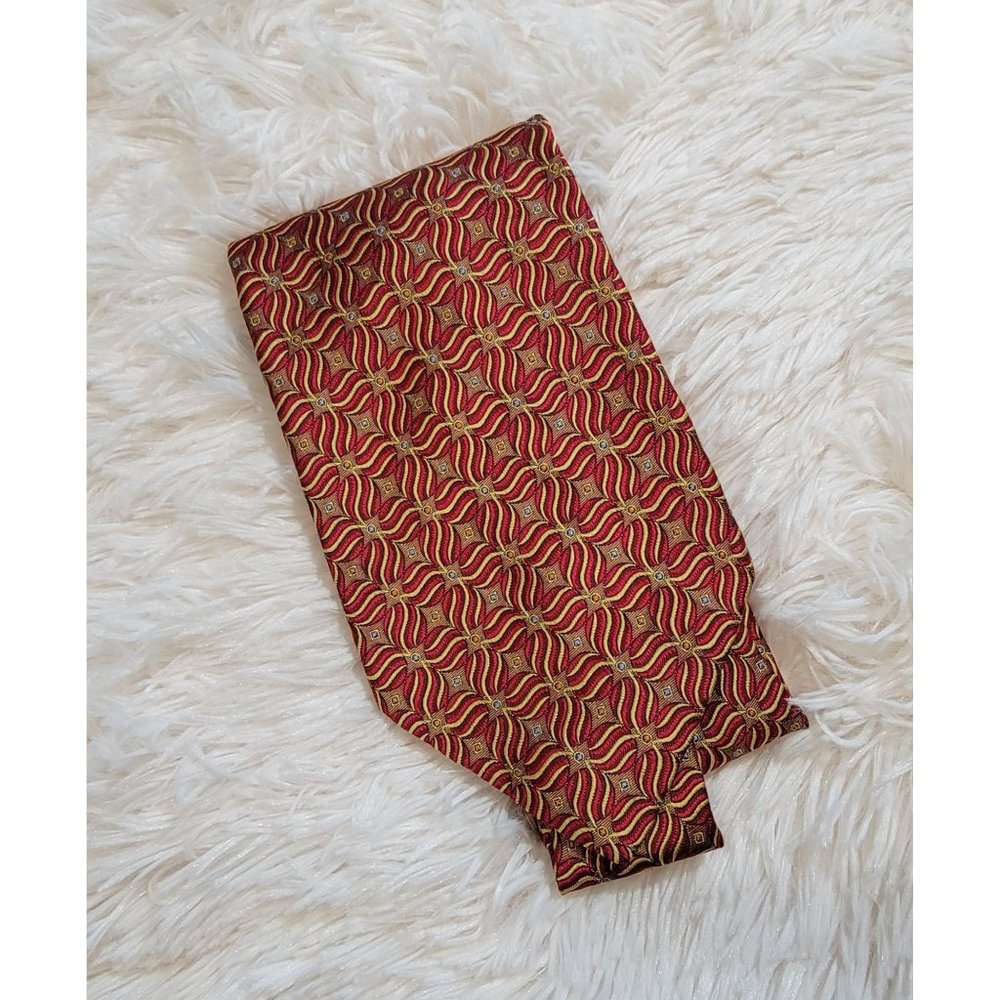 Robert Talbot Men's Geometric Design, 100% Silk Made in Italy Neck Tie